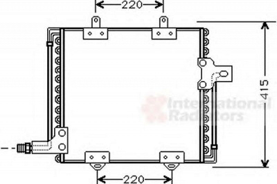 VAN WEZEL 43005181 -  Конденсатор, кондиционер